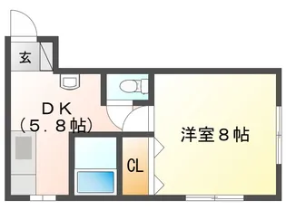 メゾン石江【2階】の間取り