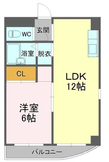 リージェント手越原【5階】の間取り