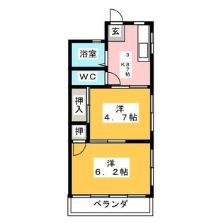 グリーンハイツ141【2階】の間取り