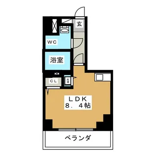 リベール名駅南【8階】の間取り