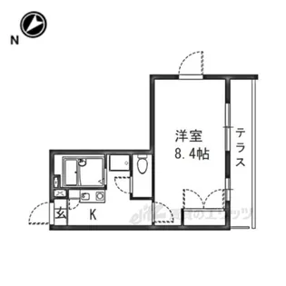 レオパレスエテール【1階】の間取り