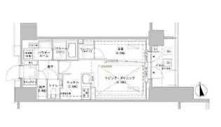 パークスフィア牛込神楽坂【5階】の間取り