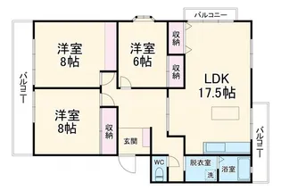 レジデンス八王寺【2階】の間取り