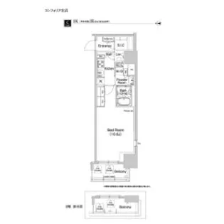 コンフォリア北浜【10階】の間取り