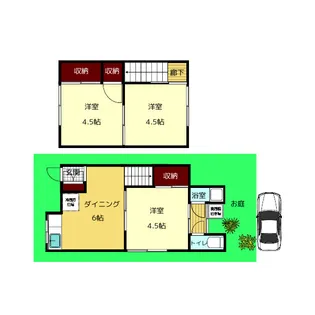 奈良県生駒市俵口町【一戸建】の間取り