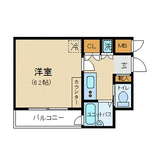 フォルトゥナ月島【11階】の間取り