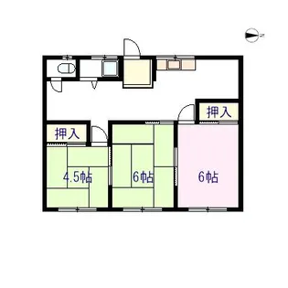 コーポ富士【2階】の間取り