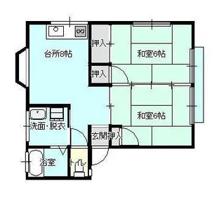 山形県山形市上町3【アパート】の間取り
