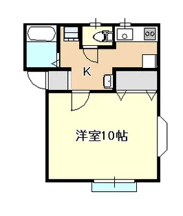 岡山県岡山市北区宿本町【アパート】の間取り