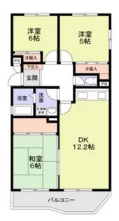 百合ヶ丘社宅【1階】の間取り