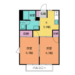 プラセオ一色【1階】の間取り