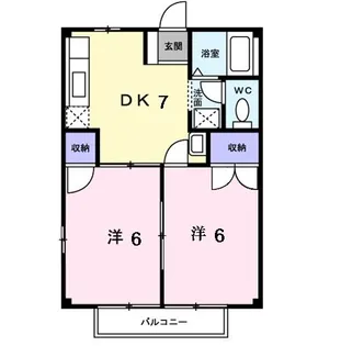 ドミール立野【1階】の間取り