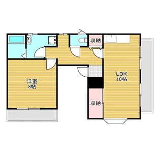 ハイツNY南桜塚【4階】の間取り