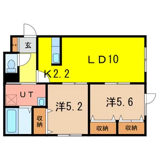 コンフォルト6条【2階】の間取り