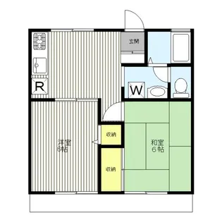 サンパレスヨコミゾ【1階】の間取り