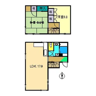 高知県高知市孕西町【一戸建】の間取り