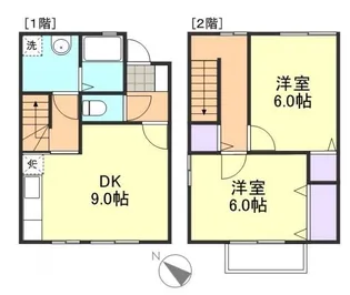 岡山県倉敷市連島町鶴新田【一戸建】の間取り