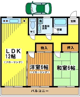 東京都調布市深大寺南町3【マンション】の間取り