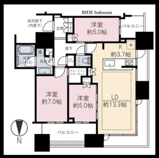 シティタワー大阪本町【31階】の間取り