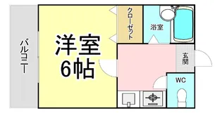 福岡県北九州市小倉北区朝日ケ丘【アパート】の間取り