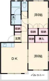 マンションメロー【1階】の間取り