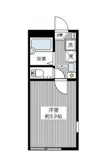 1Kの間取り画像