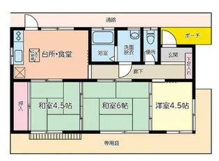 高橋コーポ【1階】の間取り