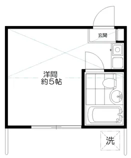 ペアパレス経堂【1階】の間取り