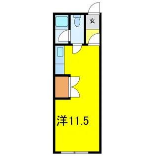 クリーンハイツカイホークA【2階】の間取り