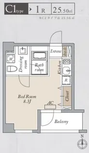 東京都墨田区亀沢3【マンション】の間取り