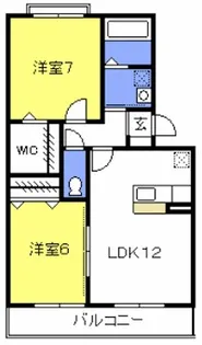 プリムヴェール十番館【1階】の間取り