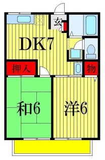 メゾンダジュール5番館【2階】の間取り