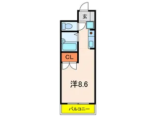 アミティ宝塚【1階】の間取り