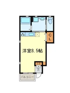 東京都東村山市野口町1【アパート】の間取り