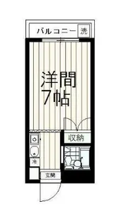 ジュネス鹿島【4階】の間取り