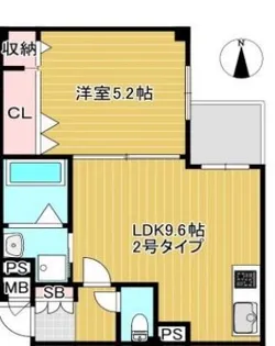 Urban Court Fuse【3階】の間取り