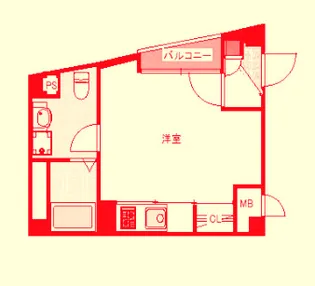 大阪府大阪市福島区野田2【マンション】の間取り