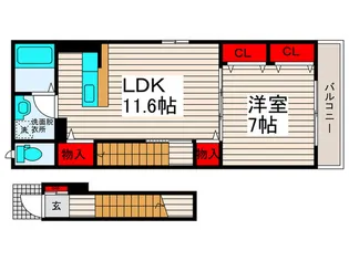 桜115HOMES【2階】の間取り
