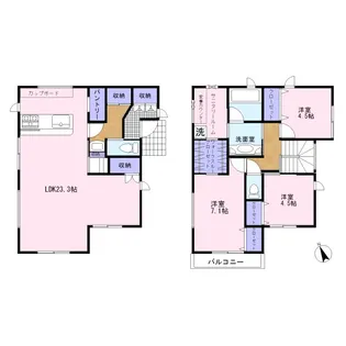 千葉県船橋市海神3【一戸建】の間取り