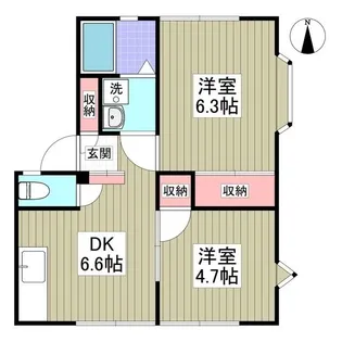 マイポートオークIII【1階】の間取り