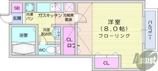 ガルテン山王伍番館【2階】の間取り