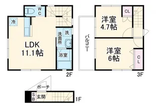 ラグゼスイート川口新井宿【1階】の間取り