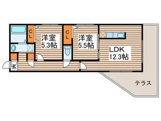 ディオクラシスN19【1階】の間取り