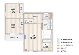 仮)北1条東13丁目新築MS【2階】の間取り