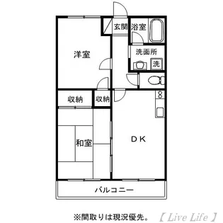 ルアナエステート正手【3階】の間取り