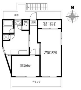 ブラウンスポット【4階】の間取り
