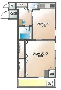 サンライズ東山【3階】の間取り