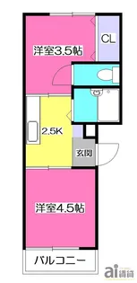 東京都東村山市栄町3【マンション】の間取り