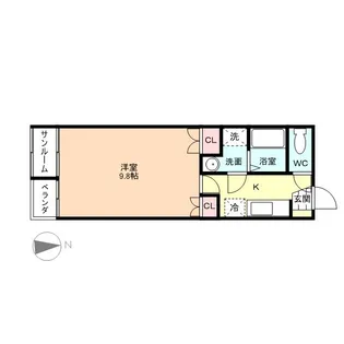 プレ・リヴィエール【2階】の間取り