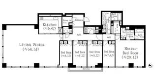 レジディア市谷砂土原【2階】の間取り